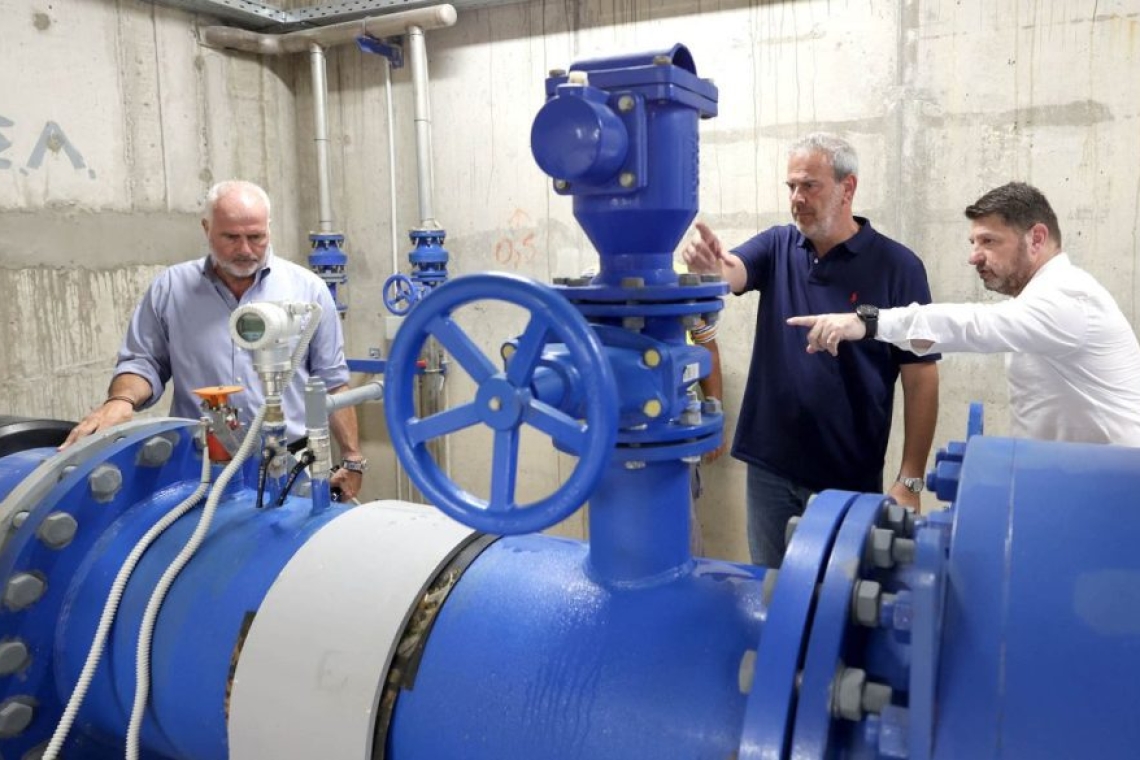 Aίγινα: Σε δοκιμαστική λειτουργία ο υποθαλάσσιος αγωγός νερού